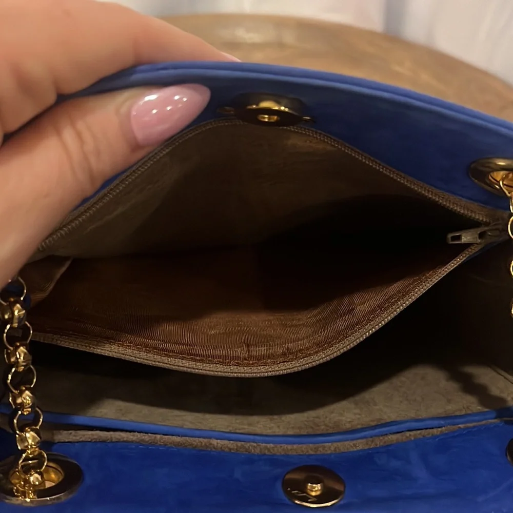 Tiffany and Co Suede blue bucket bag - Picture 10 of 15